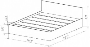 НИЦЦА-14 Кровать 1600 с настилом ЛДСП (НЦ.14) в Новоуральске - novouralsk.ok-mebel.com | фото 3