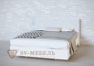 Кровать 1400 двойная №1 изголовье Ромб в Новоуральске - novouralsk.ok-mebel.com | фото 1