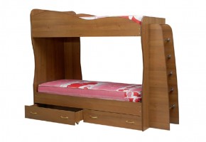 Кровать детская 2-х ярусная Юниор-1 (800*2000) ЛДСП в Новоуральске - novouralsk.ok-mebel.com | фото
