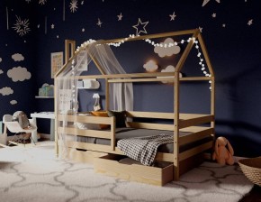 Кровать-домик 80*160 без покраски в Новоуральске - novouralsk.ok-mebel.com | фото