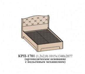 Кровать ЭЙМИ с подъемным механизмом КРП-1701 Гикори джексон (1200х2000) в Новоуральске - novouralsk.ok-mebel.com | фото