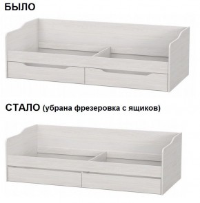 Кровать КР 1 Серия 2 + основание ДСП Лайт (Ясень Анкор светлый) в Новоуральске - novouralsk.ok-mebel.com | фото 2