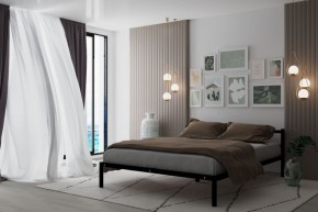 Кровать Мета с матрасом 1200 (черный) в Новоуральске - novouralsk.ok-mebel.com | фото 2