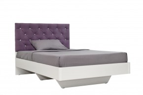 Кровать Милана (1200) Каретная стяжка, на щитах в Новоуральске - novouralsk.ok-mebel.com | фото 2
