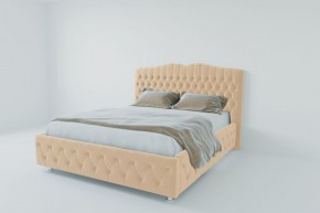 Кровать Нягань с ПМ 2000 (экокожа бежевая) в Новоуральске - novouralsk.ok-mebel.com | фото 2