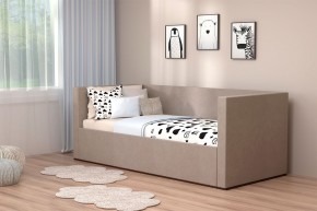 Кровать с ПМ (арт.030) (с/м 900*2000мм) (б/матр), ткань бежевая в Новоуральске - novouralsk.ok-mebel.com | фото