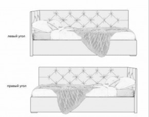 Кровать угловая Лилу интерьерная +основание/ПМ/бельевое дно (120х200) в Новоуральске - novouralsk.ok-mebel.com | фото 5