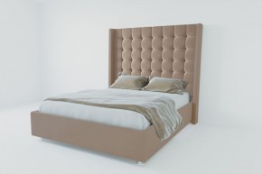 Кровать Венеция ЛЮКС с ПМ 1200 (велюр серый) в Новоуральске - novouralsk.ok-mebel.com | фото 2
