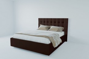 Кровать Венеция с ПМ 1200 (экокожа коричневая) в Новоуральске - novouralsk.ok-mebel.com | фото 2
