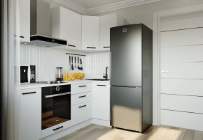 Кухонный гарнитур Белый Глянец 2200*1000 (Стол. 26мм) в Новоуральске - novouralsk.ok-mebel.com | фото
