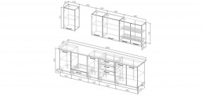 Кухонный гарнитур Каппучино 2800 (Стол. 26мм) в Новоуральске - novouralsk.ok-mebel.com | фото 2
