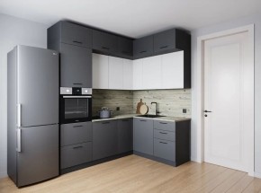Кухонный гарнитур Меренга 2200*1700 (Стол. 26мм) в Новоуральске - novouralsk.ok-mebel.com | фото