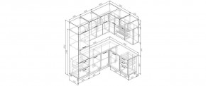 Кухонный гарнитур Меренга 2200*1700 (Стол. 26мм) в Новоуральске - novouralsk.ok-mebel.com | фото 2