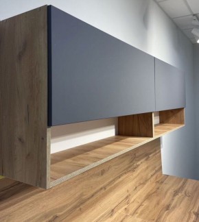 Кухонный гарнитур «Монако» 2.0 м Серия 2 МДФ с фрезеровкой (Дуб Золотой/Графит) в Новоуральске - novouralsk.ok-mebel.com | фото 5