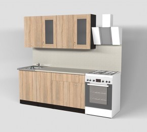 Кухня Симона Демо 1700 (Венга/Дуб Сонома) в Новоуральске - novouralsk.ok-mebel.com | фото