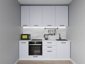 Кухонный гарнитур Смоки 2200 h950 (Стол. 38 мм) в Новоуральске - novouralsk.ok-mebel.com | фото