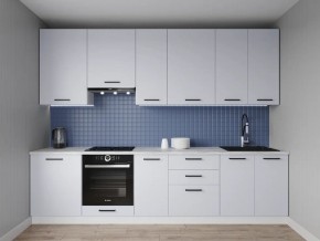 Кухонный гарнитур Смоки 2400 h950 (Стол. 38 мм) в Новоуральске - novouralsk.ok-mebel.com | фото