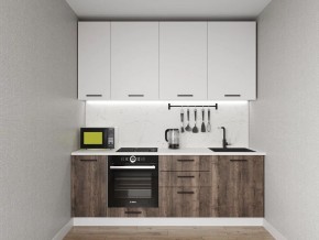 Кухонный гарнитур Старое Дерево 2200 h950 (Стол. 26мм) в Новоуральске - novouralsk.ok-mebel.com | фото