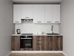Кухонный гарнитур Старое Дерево 2400 h950 (Стол. 38мм) в Новоуральске - novouralsk.ok-mebel.com | фото