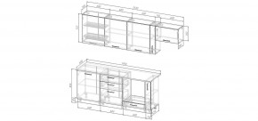 Кухонный гарнитур Старое Дерево 2550 (Стол. 26мм) в Новоуральске - novouralsk.ok-mebel.com | фото 2