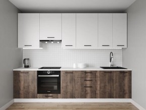 Кухонный гарнитур Старое Дерево 3000 h950 (Стол. 38мм) в Новоуральске - novouralsk.ok-mebel.com | фото