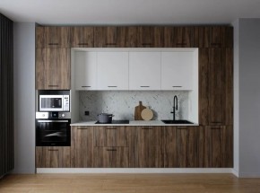 Кухонный гарнитур Старое Дерево 3400 (Стол. 38мм) в Новоуральске - novouralsk.ok-mebel.com | фото
