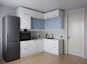 Кухонный гарнитур угловой Капри 2200*1700 (Стол. 38мм) в Новоуральске - novouralsk.ok-mebel.com | фото