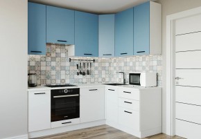 Кухонный гарнитур угловой Капри 2200х1600 h950 (Стол. 38мм) в Новоуральске - novouralsk.ok-mebel.com | фото