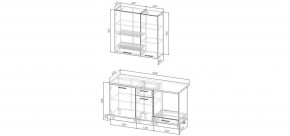 Кухонный гарнитур Умбра 1600 h950 (Стол. 26мм) в Новоуральске - novouralsk.ok-mebel.com | фото 2