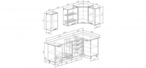 Кухонный гарнитур Умбра 2200*1000 (Стол. 26мм) в Новоуральске - novouralsk.ok-mebel.com | фото 2