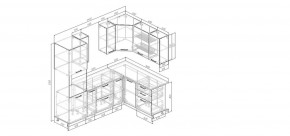 Кухонный гарнитур Умбра 2400*1600 (Стол. 26мм) в Новоуральске - novouralsk.ok-mebel.com | фото 2