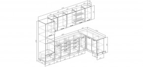 Кухонный гарнитур Умбра 3200*1400 (Стол. 38мм) в Новоуральске - novouralsk.ok-mebel.com | фото 2