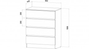 ЛЕНОРА Спальный гарнитур (модульный) графит в Новоуральске - novouralsk.ok-mebel.com | фото 3