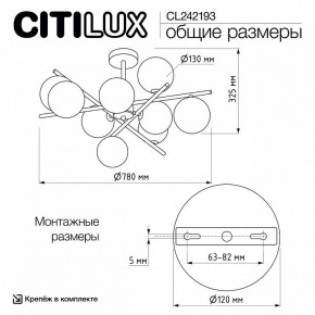 Люстра на штанге Citilux Ronny CL242193 в Новоуральске - novouralsk.ok-mebel.com | фото 8