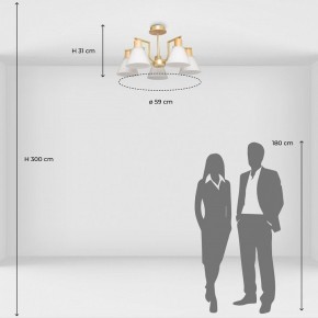 Люстра на штанге De City Дэла 45 635016505 в Новоуральске - novouralsk.ok-mebel.com | фото 6