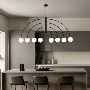 Люстра на штанге Eurosvet Cenacolo 30179/8 черный в Новоуральске - novouralsk.ok-mebel.com | фото 3