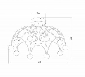 Люстра на штанге Eurosvet Ragno 90035/10 LED черный в Новоуральске - novouralsk.ok-mebel.com | фото 4