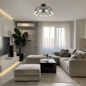 Люстра на штанге Eurosvet Ragno 90035/10 LED черный в Новоуральске - novouralsk.ok-mebel.com | фото 5