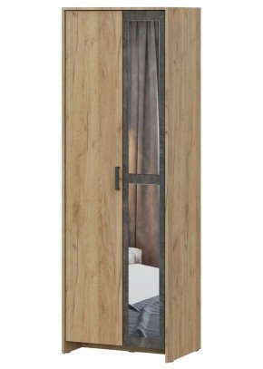 МСП-1 Шкаф 2-х створчатый (Дуб Золотой/Камень темный) в Новоуральске - novouralsk.ok-mebel.com | фото