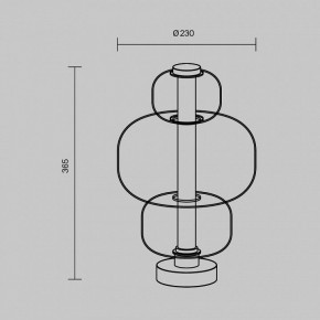 Настольная лампа декоративная Maytoni Atmos MOD364TL-L15W3K в Новоуральске - novouralsk.ok-mebel.com | фото 5