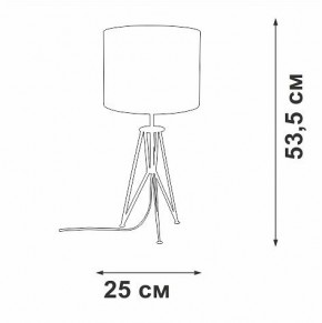 Настольная лампа декоративная Vitaluce V2834 V2834-1/1L в Новоуральске - novouralsk.ok-mebel.com | фото 2