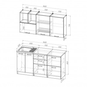 ОЛЬГА Кухонный гарнитур Стандарт 4 (1600 мм) в Новоуральске - novouralsk.ok-mebel.com | фото 2