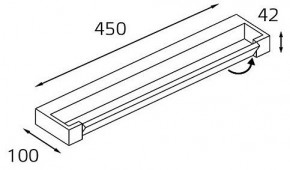Подсветка для зеркала Italline IT01-1068/45 IT01-1068/45 black в Новоуральске - novouralsk.ok-mebel.com | фото 2