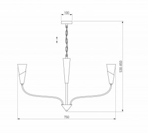 Подвесная люстра Eurosvet Rhyton 60167/6 никель в Новоуральске - novouralsk.ok-mebel.com | фото 5