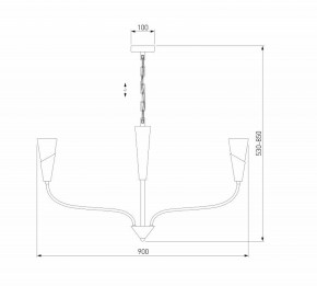 Подвесная люстра Eurosvet Rhyton 60167/8 латунь в Новоуральске - novouralsk.ok-mebel.com | фото 6