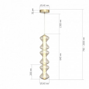 Подвесная люстра ST-Luce SPINE SL6136.213.01 в Новоуральске - novouralsk.ok-mebel.com | фото 4