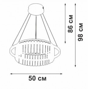 Подвесная люстра Vitaluce V54010 V54010-0/1S в Новоуральске - novouralsk.ok-mebel.com | фото 6