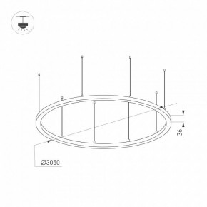 Подвесной светильник Arlight ARC 034078(1) в Новоуральске - novouralsk.ok-mebel.com | фото 2