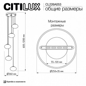 Подвесной светильник Citilux Atman Smart CL226A053 в Новоуральске - novouralsk.ok-mebel.com | фото 9