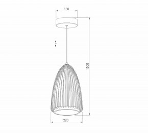 Подвесной светильник Eurosvet Comodita 40009/1 LED черный в Новоуральске - novouralsk.ok-mebel.com | фото 5
